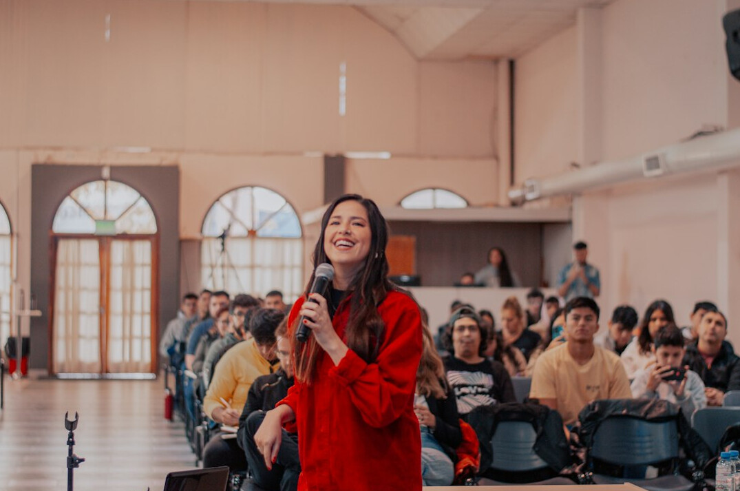 business leader practicing speech