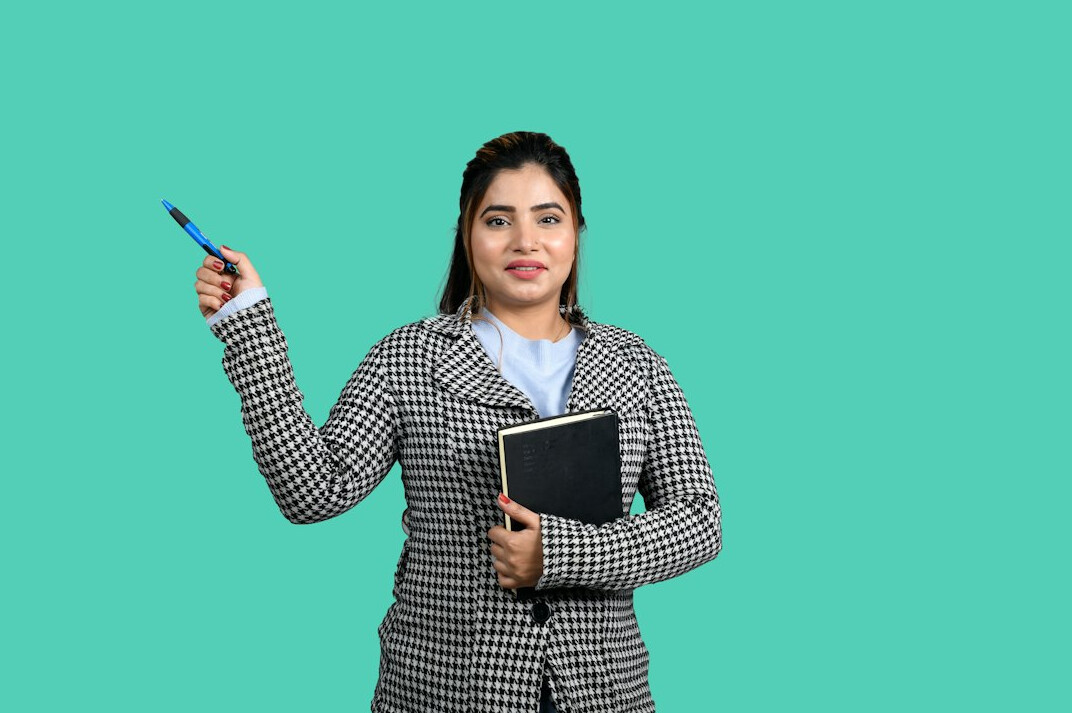 woman executive presenting